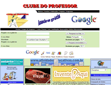 Tablet Screenshot of clubedoprofessor.com.br